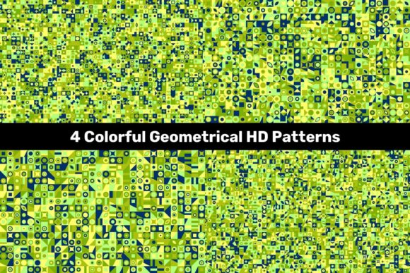 4 Colorful Geometrical HD Patterns: A Strategic Resource for Intentional Design and Communication