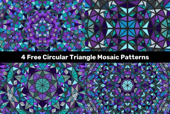 4 Free Circular Triangle Mosaic Patterns: A Practical Evaluation for Designers and Crafters