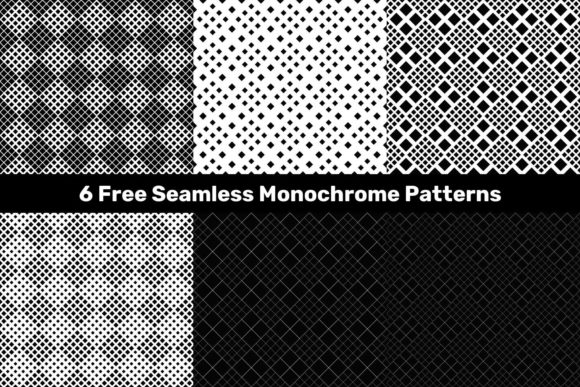 6 Free Seamless Monochrome Patterns: Practical Design Assets for Real-World Projects
