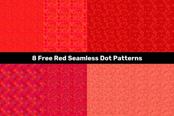 8 Free Red Seamless Dot Patterns