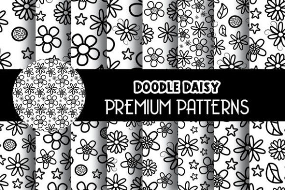 Black and White Daisy Doodle Patterns: Simple, Versatile, and Surprisingly Powerful Design Tools