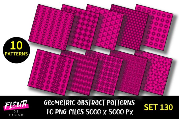 Geometric Patterns Digital Paper Set 130