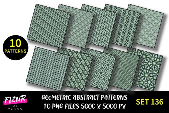 Geometric Patterns Digital Paper Set 136: A Versatile Resource for Design, Education, and Everyday Creativity