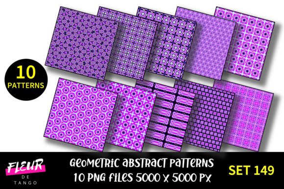 Geometric Patterns Digital Paper Set 149