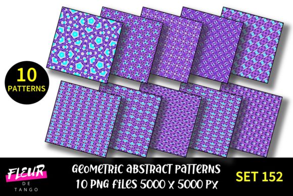 Geometric Patterns Digital Paper Set 152