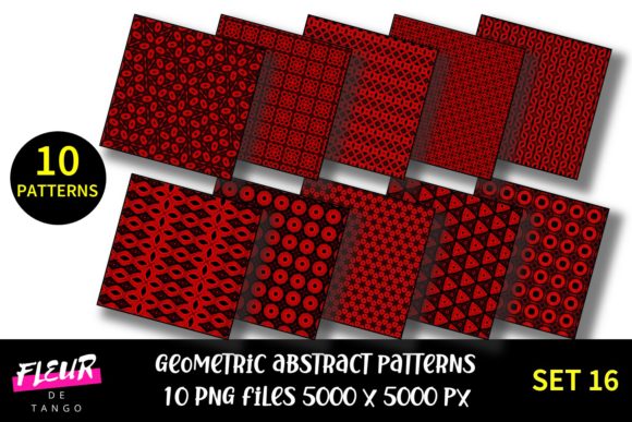 Geometric Patterns Digital Paper Set 16