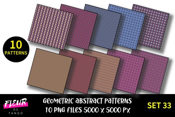 Geometric Patterns Digital Paper Set 33