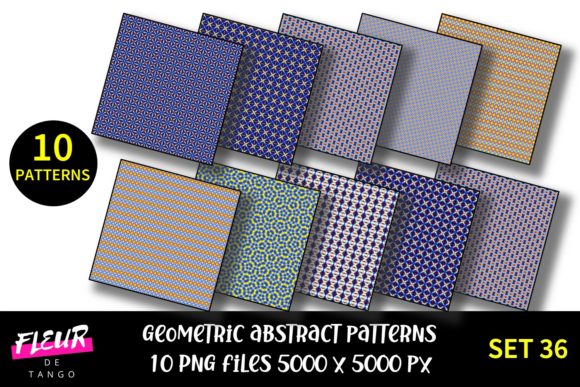 Geometric Patterns Digital Paper Set 36