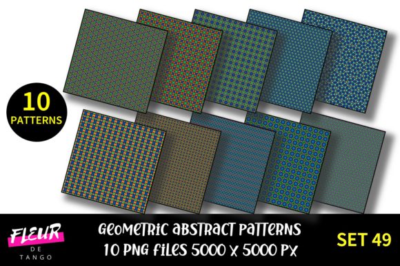 Geometric Patterns Digital Paper Set 49: A Versatile Resource for Design, Education, and Everyday Creativity