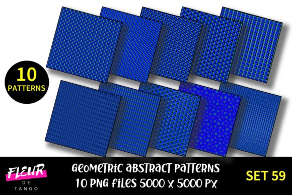 Geometric Patterns Digital Paper Set 59: Practical Design Texture for Real Projects