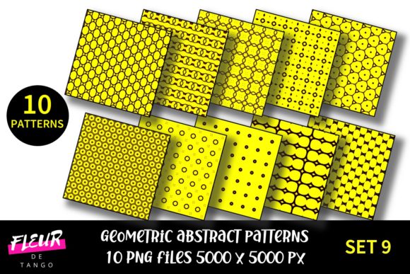 Geometric Patterns Digital Paper Set 9: A Creative Resource for Designers, Educators & DIY Enthusiasts