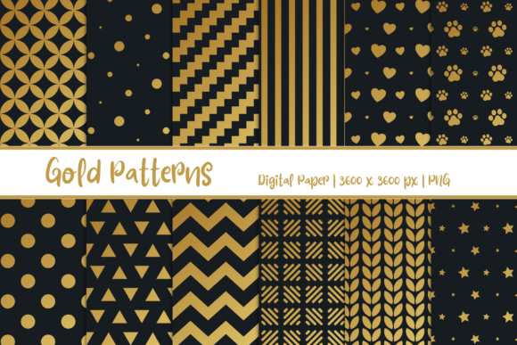 Gold Patterns Digital Paper: Where Design Precision Meets Creative Flexibility