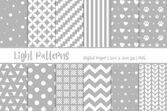 Light Patterns Digital Paper