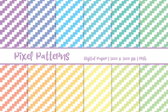 Pixel Patterns Digital Paper