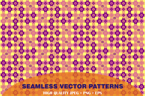 Seamless Floral Vector Patterns 025: Design Flexibility Through Mathematical Precision