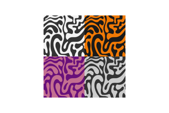 Set of Seamless Patterns with Abstract B: Design Versatility Meets Effortless Integration