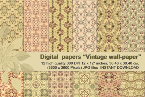 Vintage Abstract Patterns & Digital Paper